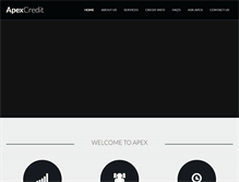 Tablet Screenshot of apexcredit.com